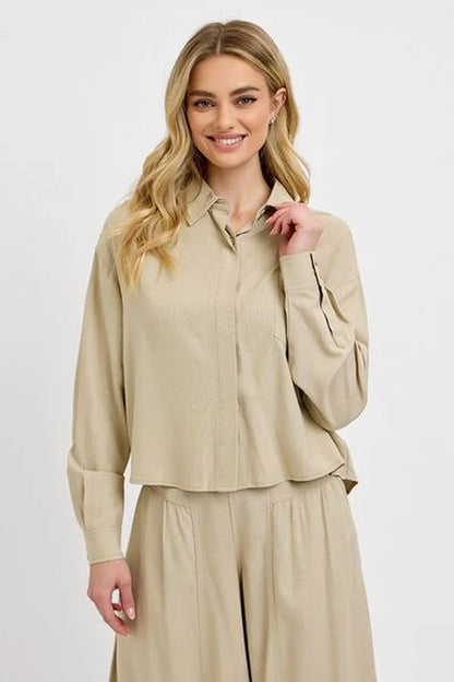 RISEN Button down Long Sleeve Shirt